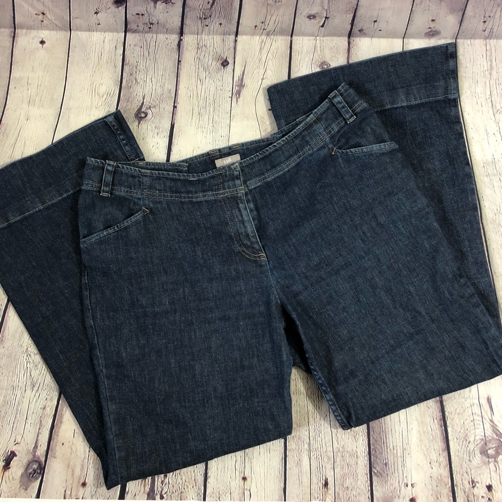 J. Jill Dark Wash High Rise Straight Leg Jeans